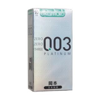 天然胶乳橡胶避孕套(0.03)(白金超薄)(冈本)
